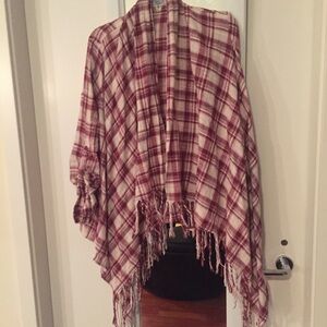 COPY - Plaid Cover Up 3/4 sleeve
